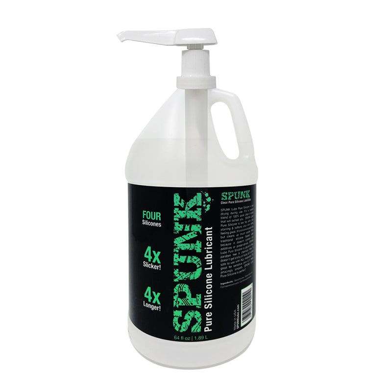 SPUNK Pure Silicone Lubricant bottle with pump dispenser
