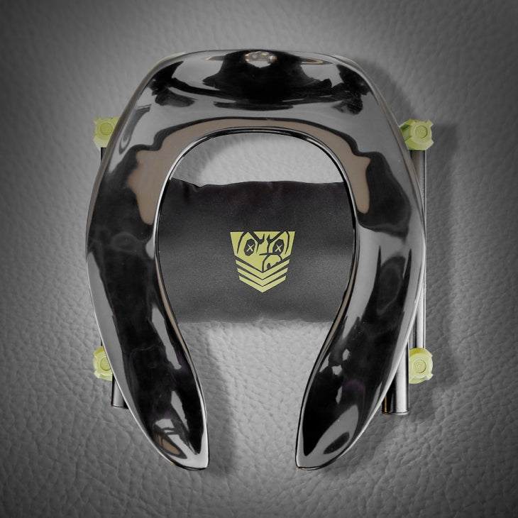 Fort Troff Trench Rider Black with industrial-grade seat and adjustable height settings.