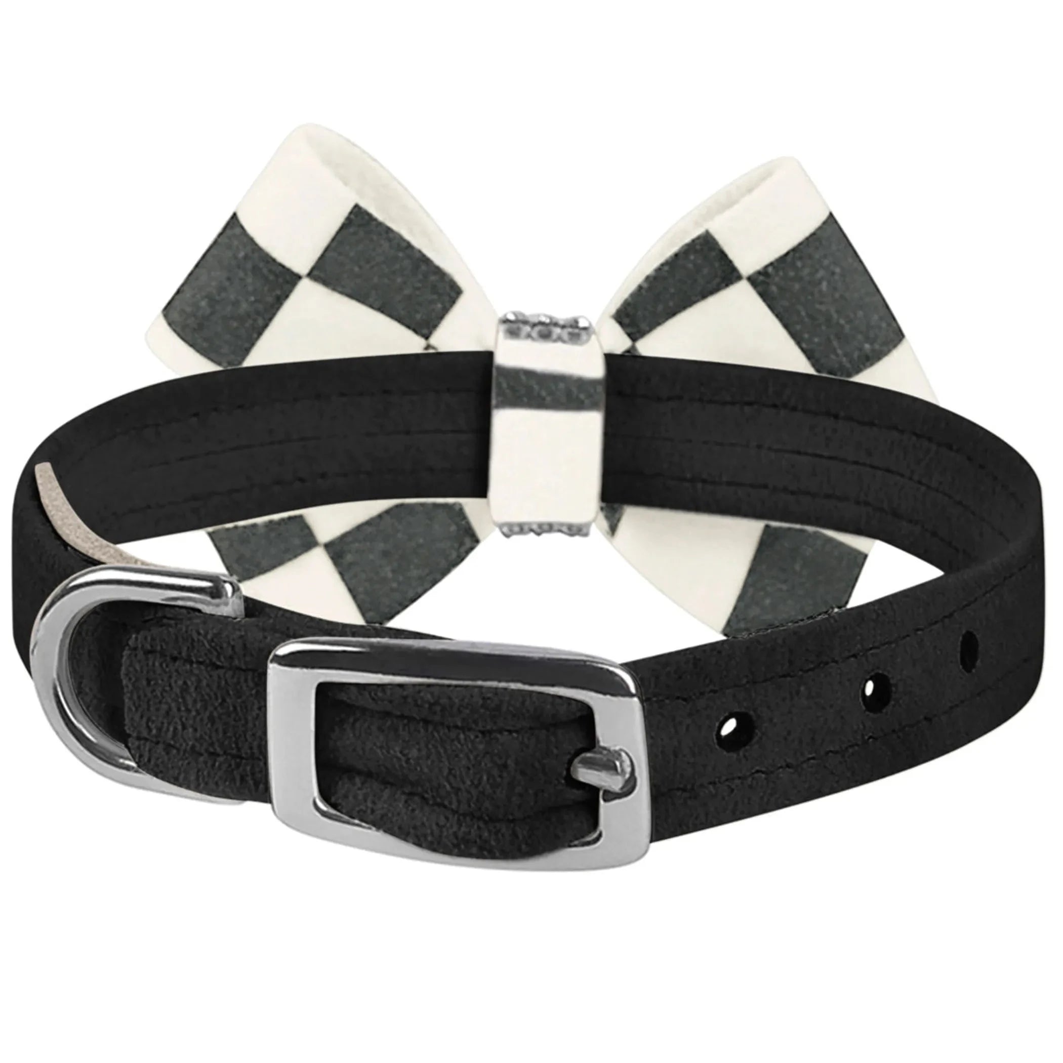 Susan Lanci Designs Windsor Check Nouveau Bow Collar by Pet Care