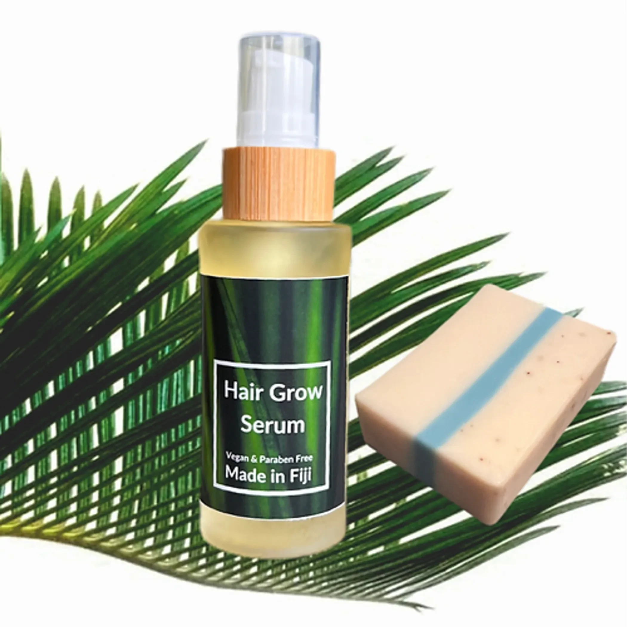 Vegan Handcrafted Face Bar & Hair Grow Serum by Personal Care