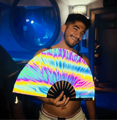 Eclipse Reflective Fan by Hand Fan