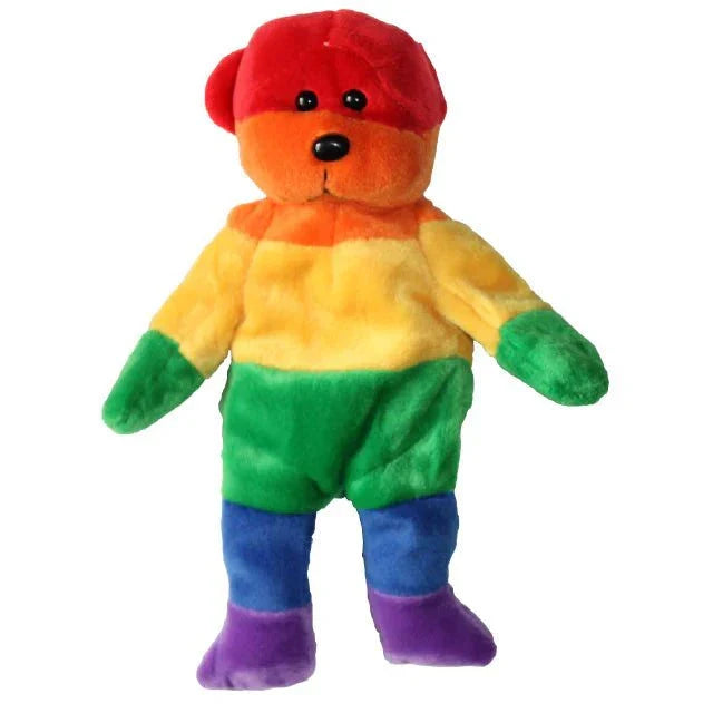 Pride Pals Rainbow Bear with colorful design symbolizing diversity and inclusivity.