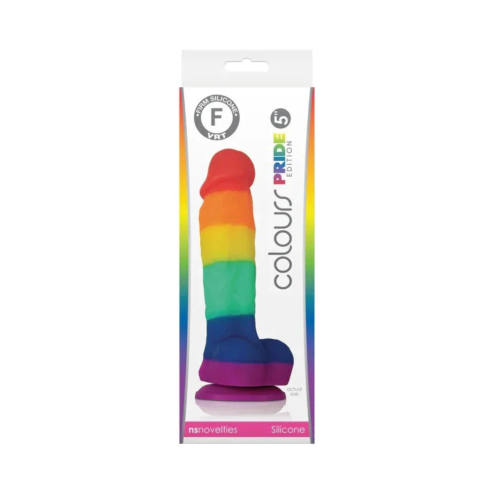Colours Pride Edition 5 in. Dildo Rainbow by Anal Toys & Stimulators