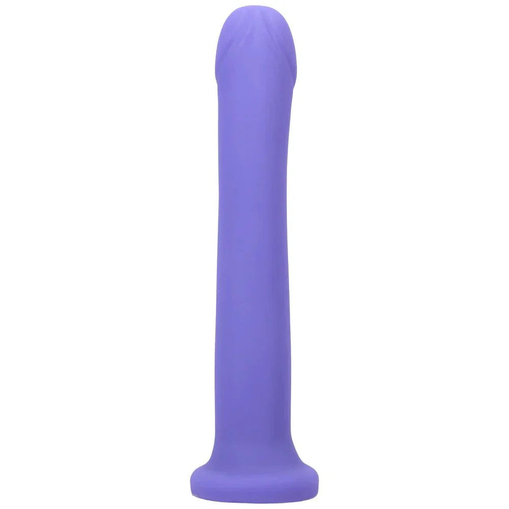 Purple Tantus Hook Dildo made of smooth silicone with a contoured head and ergonomic hook shape for versatile use.
