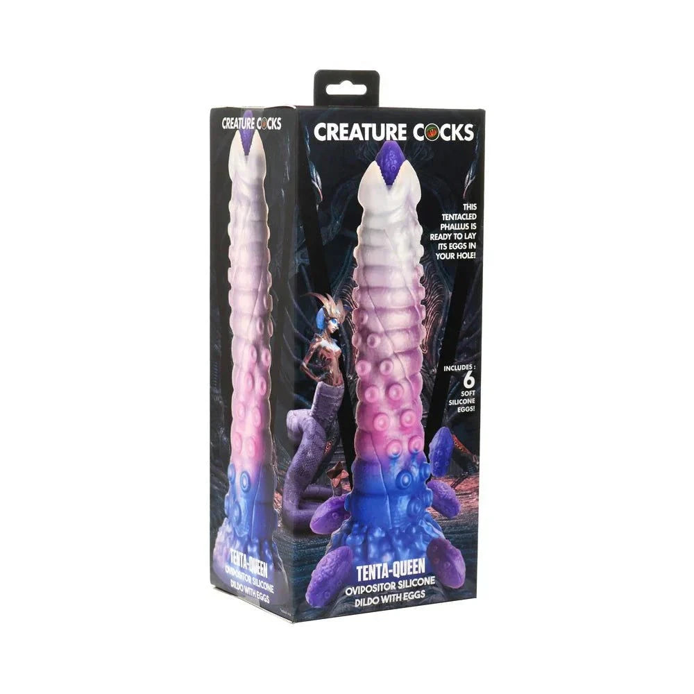 Creature Cocks Tenta-Queen Ovipositor Silicone Dildo with Eggs by Anal Toys & Stimulators