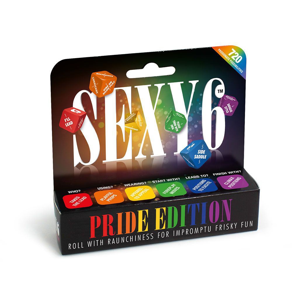 Sexy 6 Dice - Pride Edition by Games, Novelties, & Party Supplies