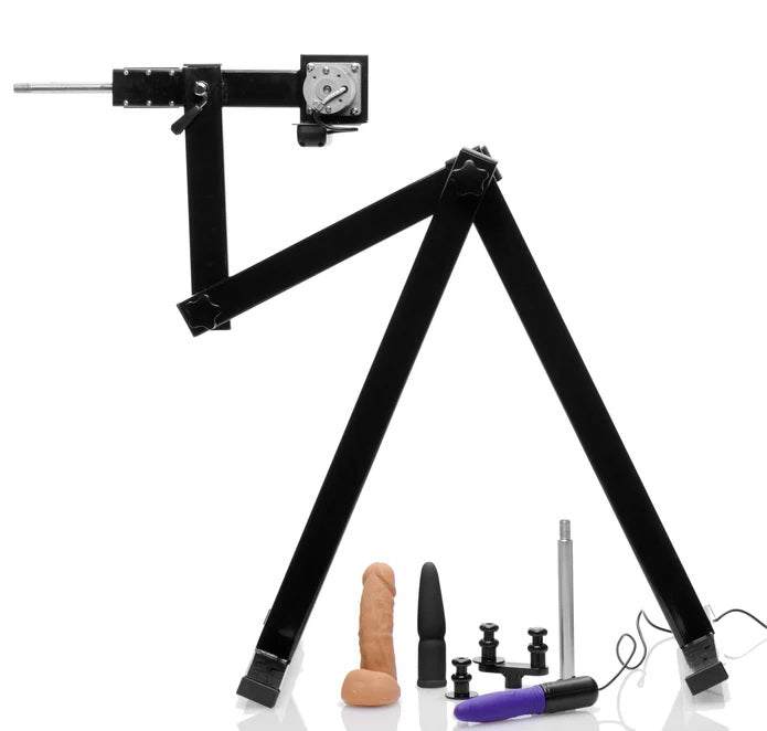 Love Botz Matrix Multi Angle Sex Machine with attachments and adjustable features for enhanced pleasure.