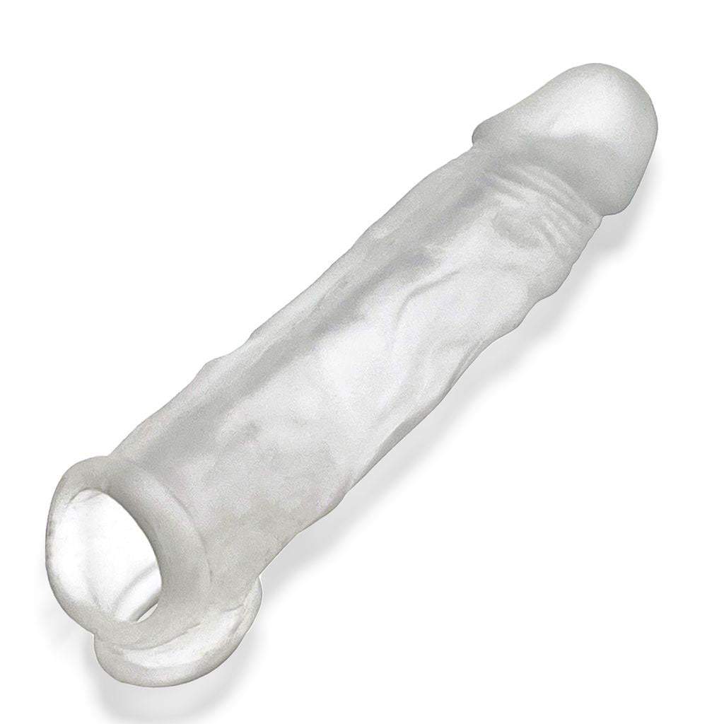 Dicker Ultra-Slim Cocksheath Clear Ice transparent silicone sleeve for length and girth enhancement
