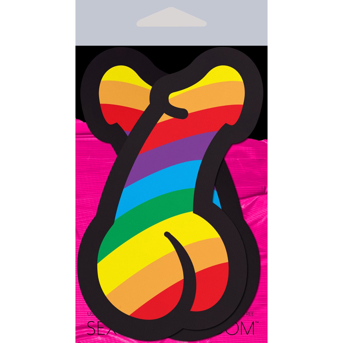 Pastease Pride Rainbow Penises colorful rainbow-striped playful pasties accessory