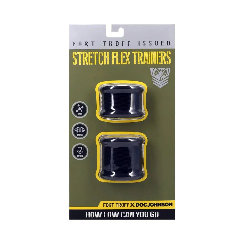 Fort Troff Stretch Flex Trainers black silicone ergonomic grip training accessories in retail packaging