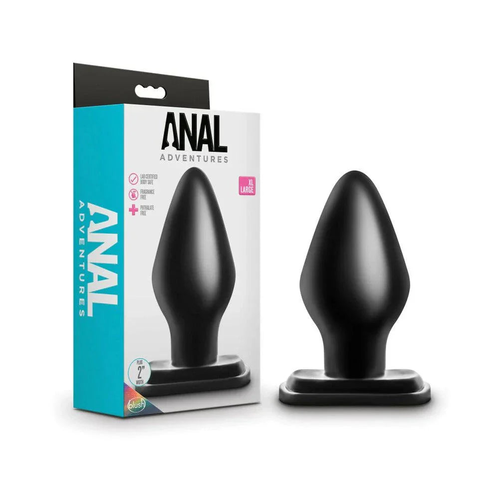 Anal Adventures XL Plug Black by Anal Toys & Stimulators