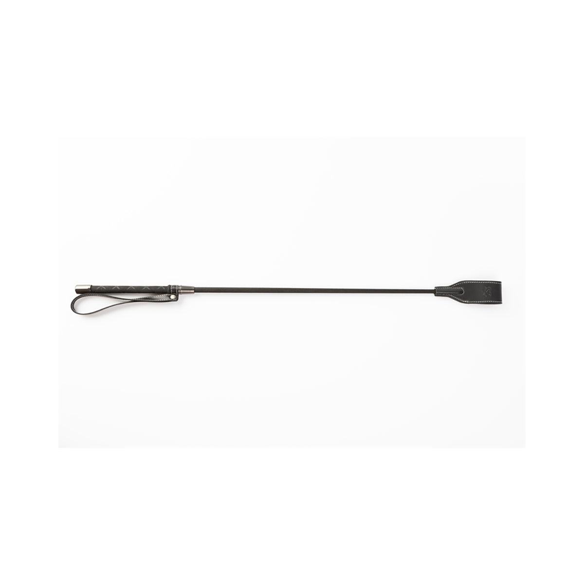 SEI MIO Rein In Desire faux leather riding crop with non-slip handle and wrist loop