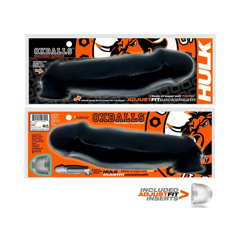 Oxballs Hulk Gargantic Cocksheath Black by Cock & Balls