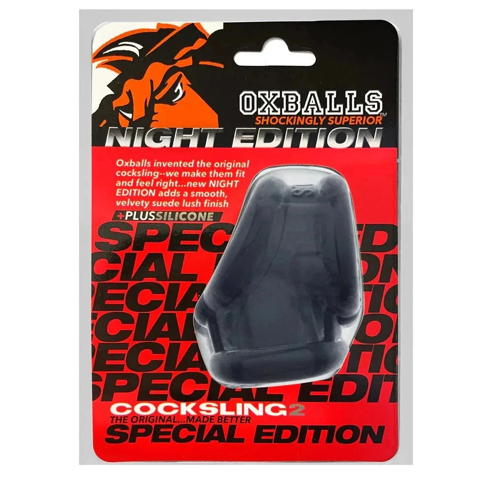 OxBalls Cocksling-2 Sling Plus+Silicone Special Edition Night by Cock & Balls