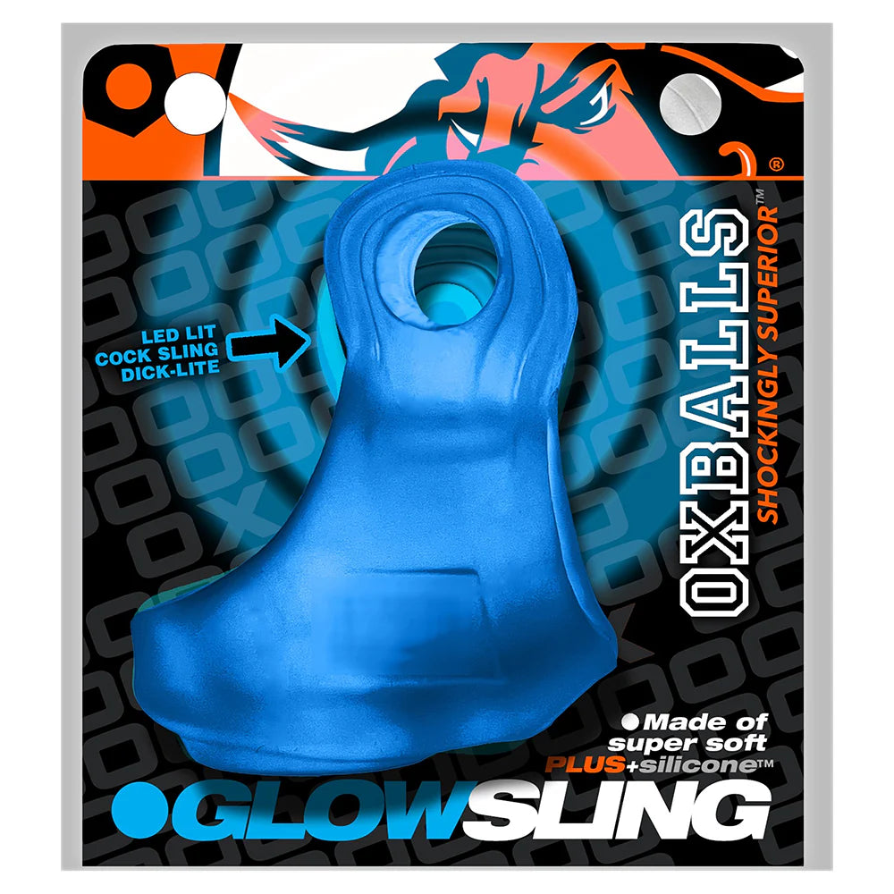 OxBalls Glowsling Cocksling Led Blue Ice by Cock & Balls
