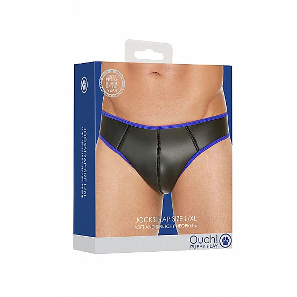 Ouch! Puppy Play Neoprene Jockstrap for Comfortable and Stylish Wear by Apparel