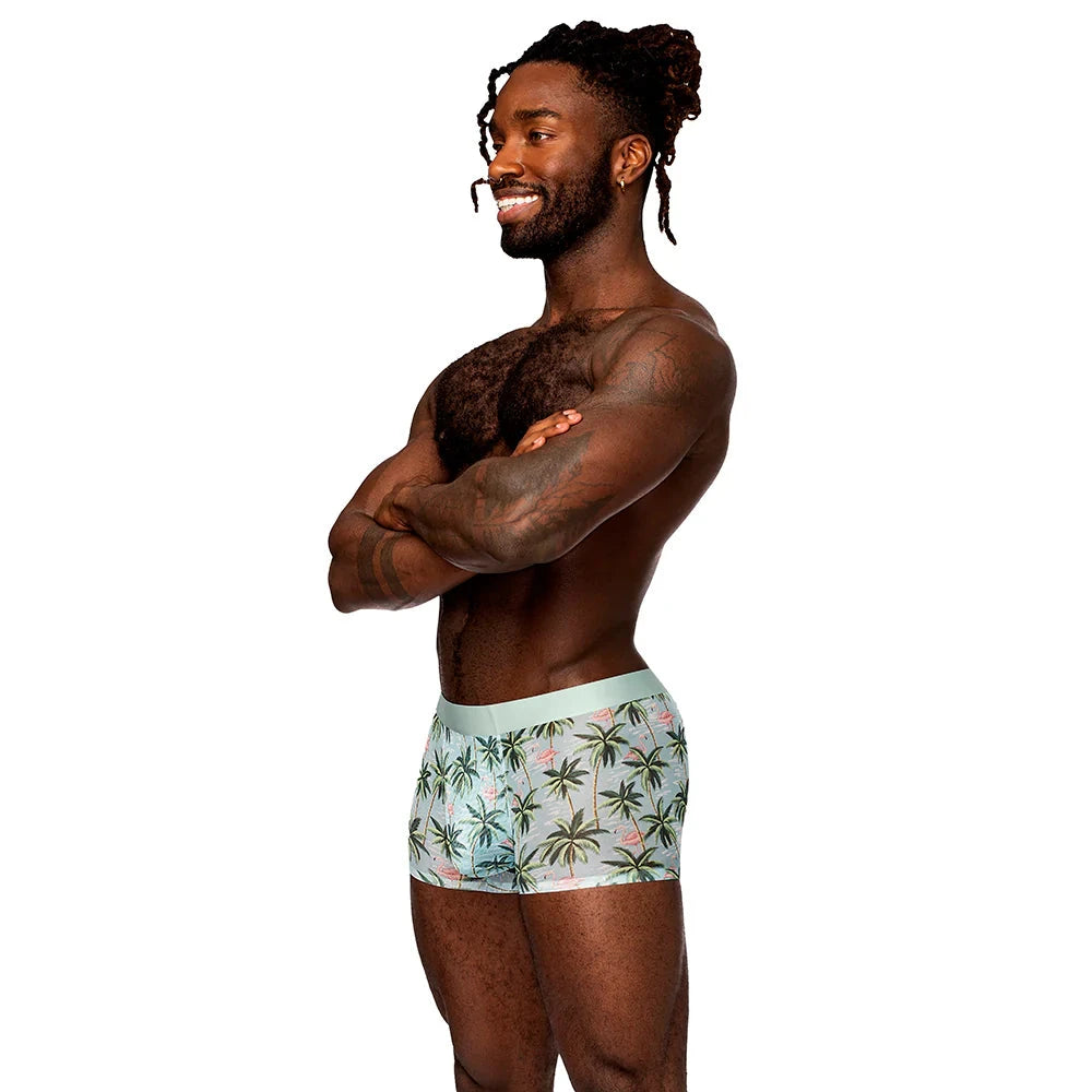 Male Power The Matchmaker Seamless Sheer Short Flamingo M by Apparel