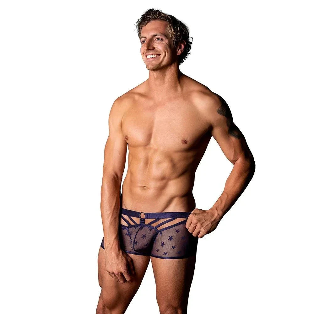 Male Power The Matchmaker Short with Ring Purple L by Apparel