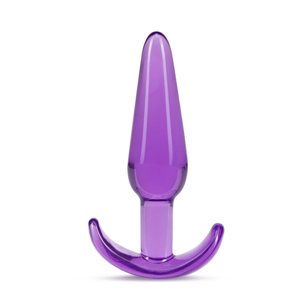 B Yours Slim purple tapered anal plug with ergonomic base and flexible body-safe material