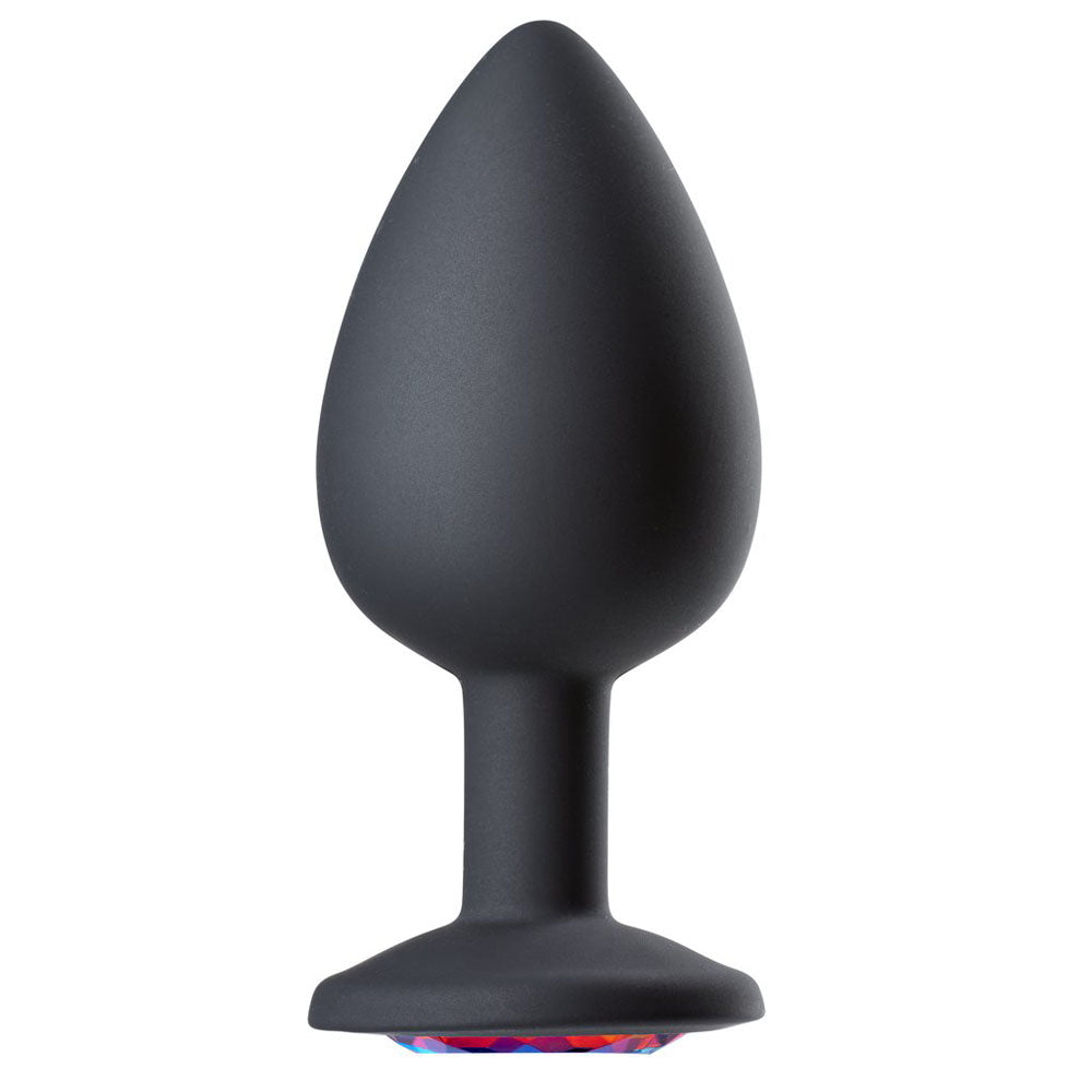 Cloud 9 Novelties Gems Jeweled Silicone Anal Plug - Large by Anal Toys & Stimulators