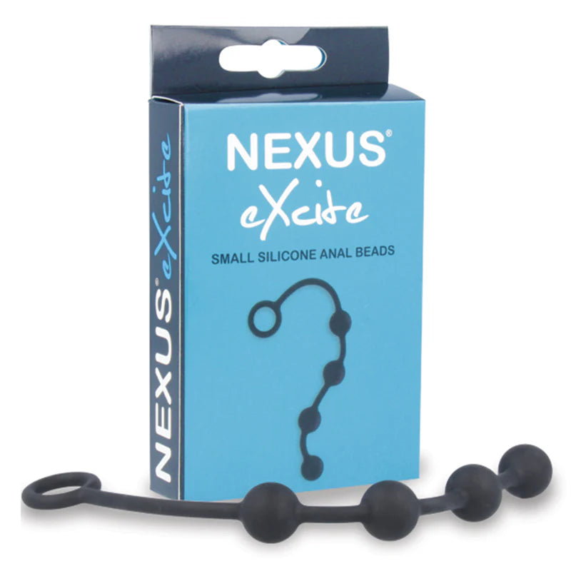 Nexus EXCITE Silicone Anal Beads with Ergonomic Design for Comfortable Anal Play by Anal Toys & Stimulators