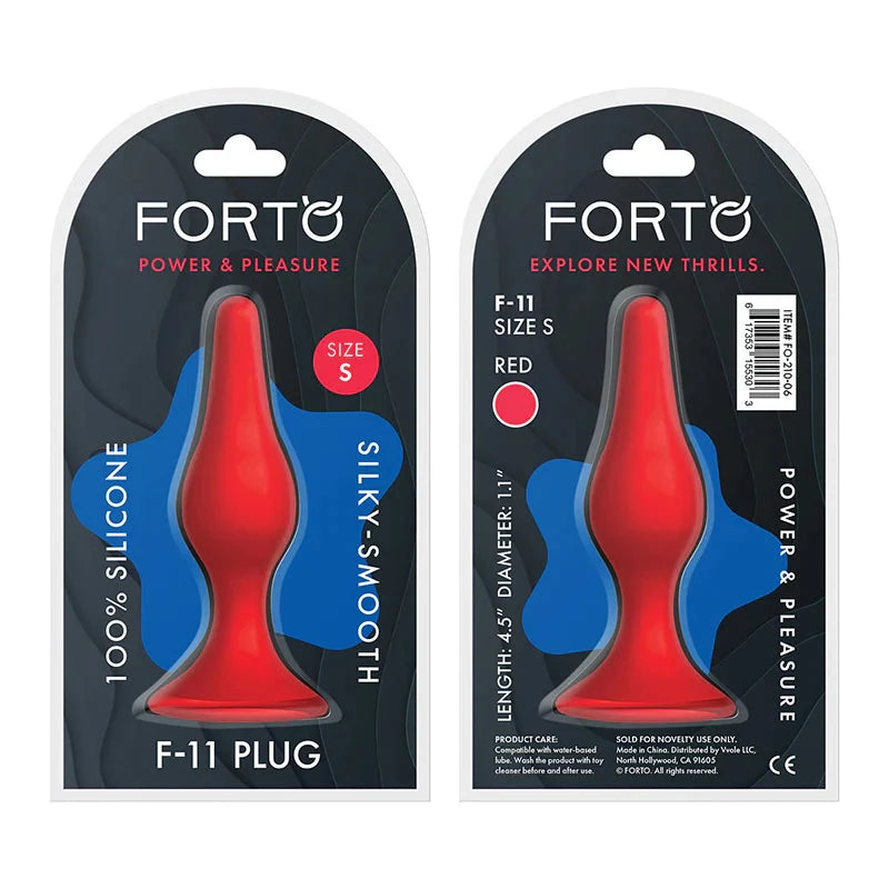 Forto F-11 Lungo Silicone Anal Plug Large, Medium, and Small Sizes by Anal Toys & Stimulators