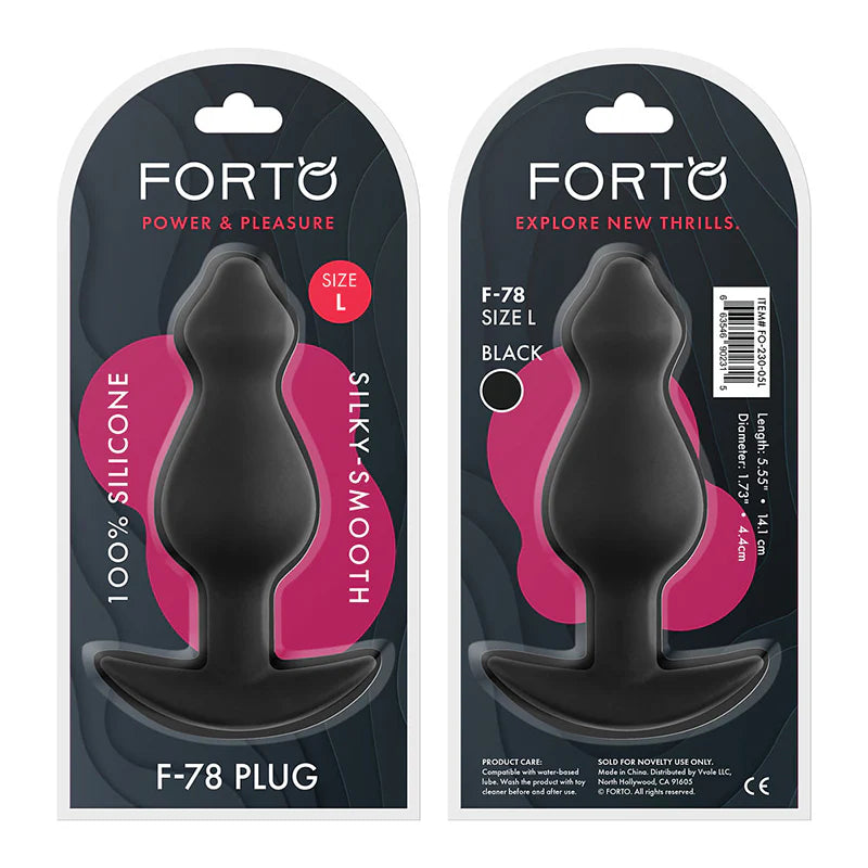 Forto F-78 Pointee Silicone Anal Plug Large and Medium Sizes by Anal Toys & Stimulators