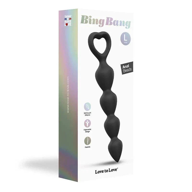 Love to Love Bing Bang Silicone Anal Beads Collection with Multiple Sizes and Colors by Anal Toys & Stimulators