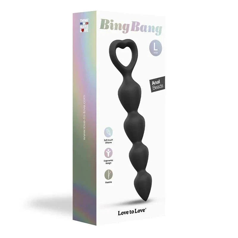 Love to Love Bing Bang Silicone Anal Beads Collection with Multiple Sizes and Colors by Anal Toys & Stimulators