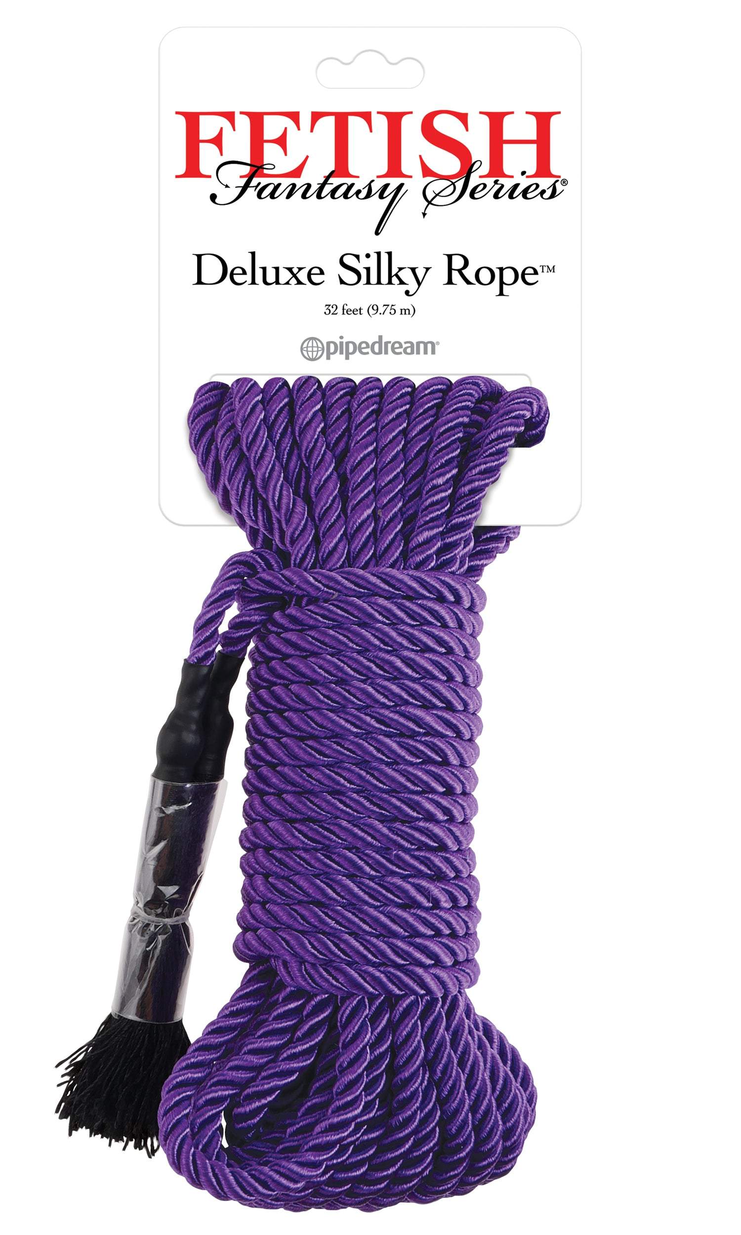 Fetish Fantasy Series Deluxe Silky Rope 32 ft purple for sensual restraint play