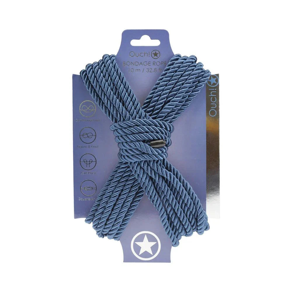 Bondage Rope 10 m nylon, durable and smooth for versatile play needs.