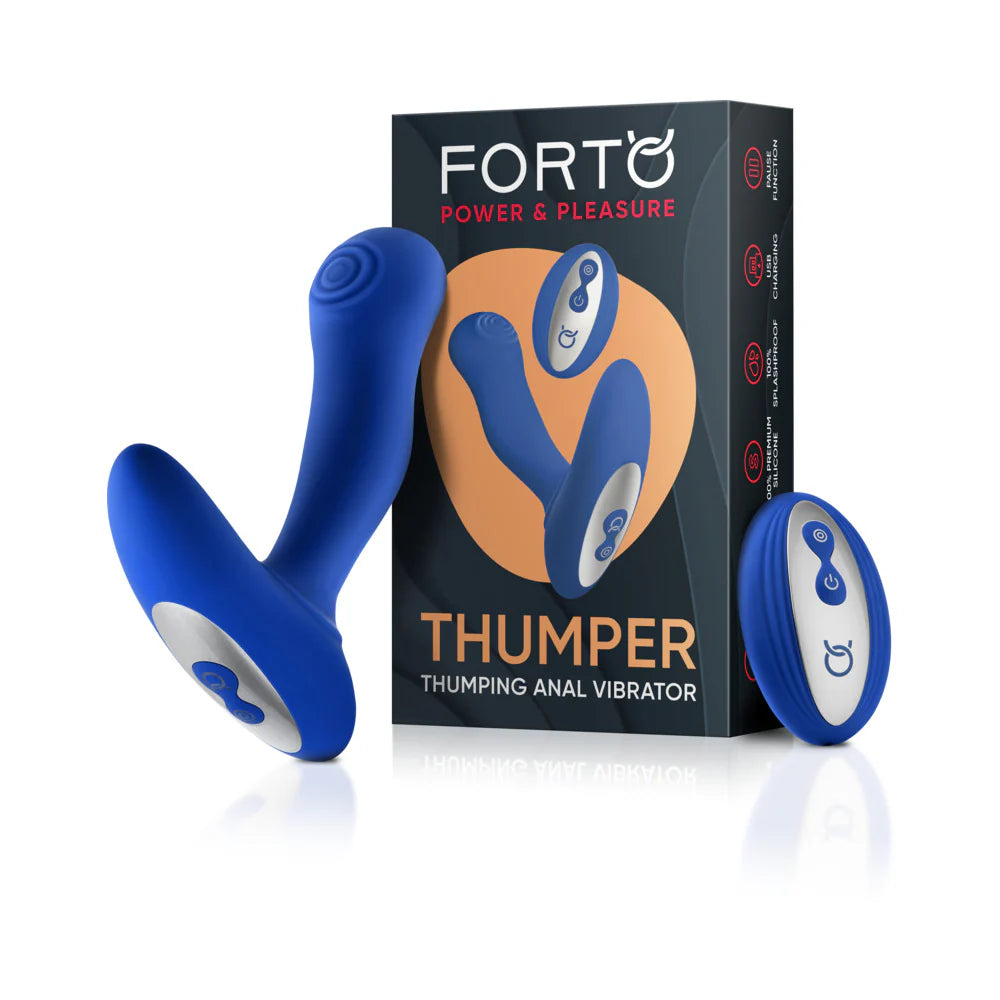 Forto Thumper Rechargeable Remote-Controlled Silicone Thumping Anal Vibrator by Anal Toys & Stimulators