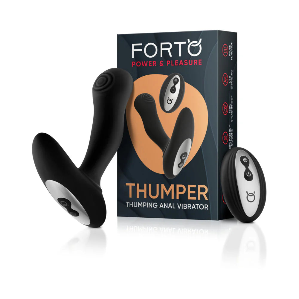 Forto Thumper Rechargeable Remote-Controlled Silicone Thumping Anal Vibrator by Anal Toys & Stimulators