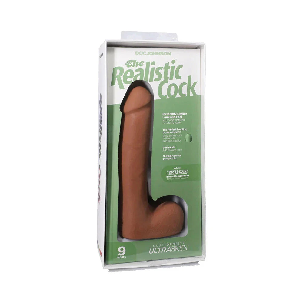 The Realistic Cock ULTRASKYN Vac-U-Lock Dildo with Balls Vanilla