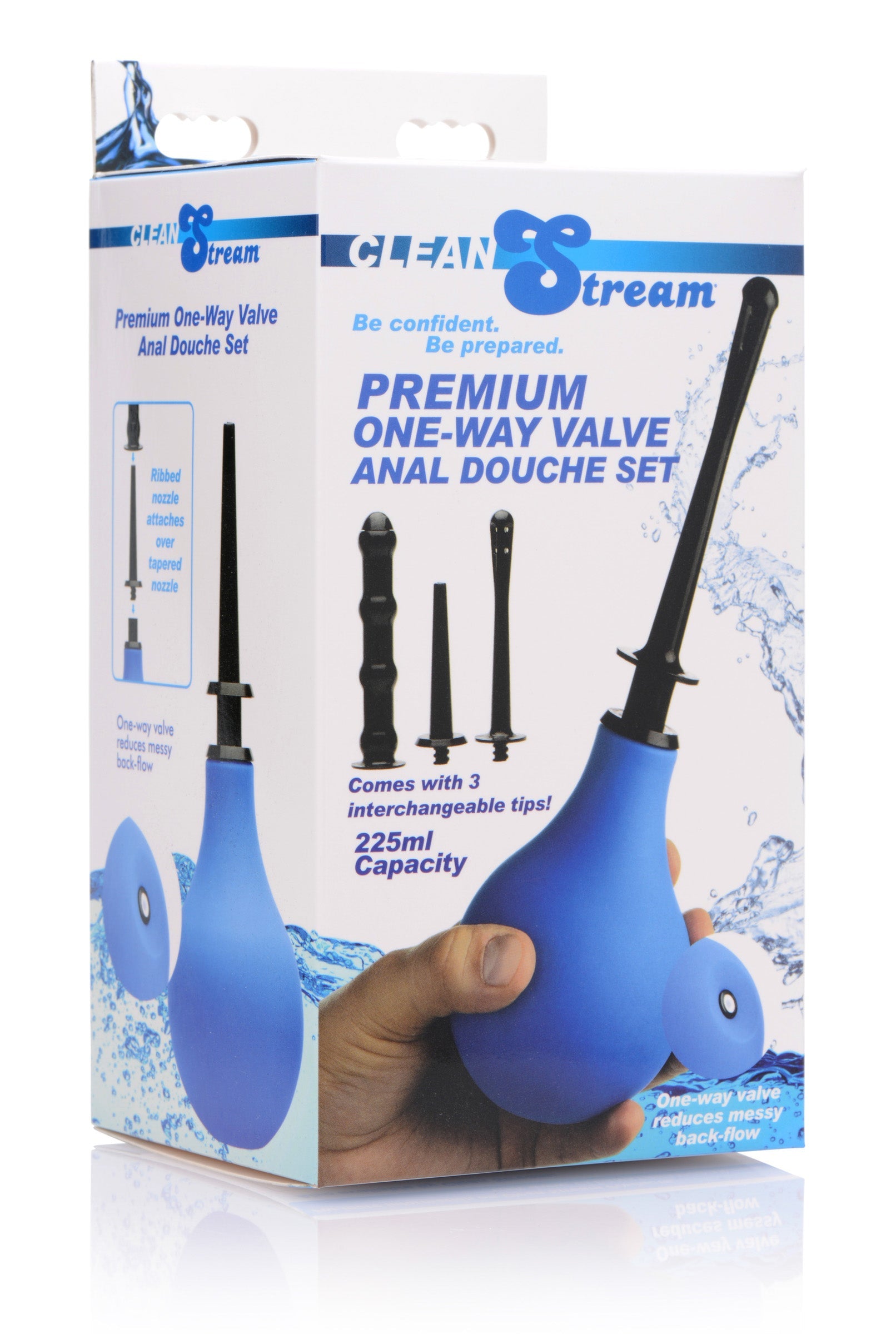 Premium One- Way Valve Anal Douche Set by Sexual Wellness