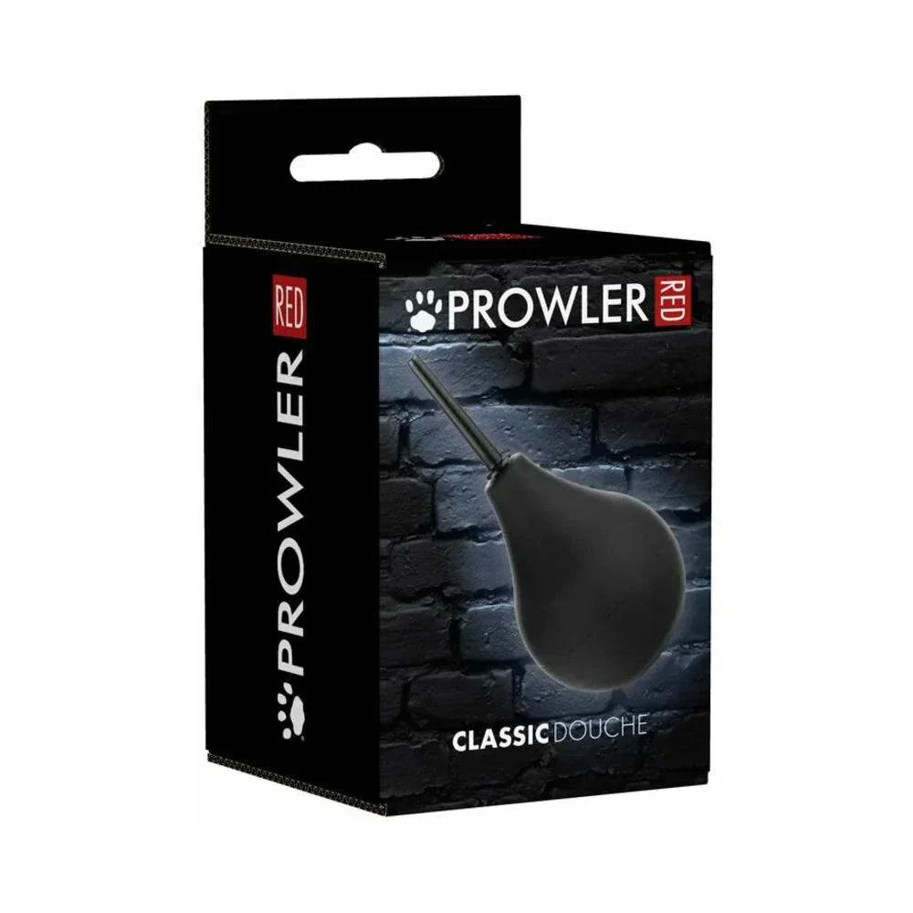 Prowler RED Bulb Douche black large classic douche with PVC bulb and ABS nozzle, 220ml capacity, easy to clean and fill