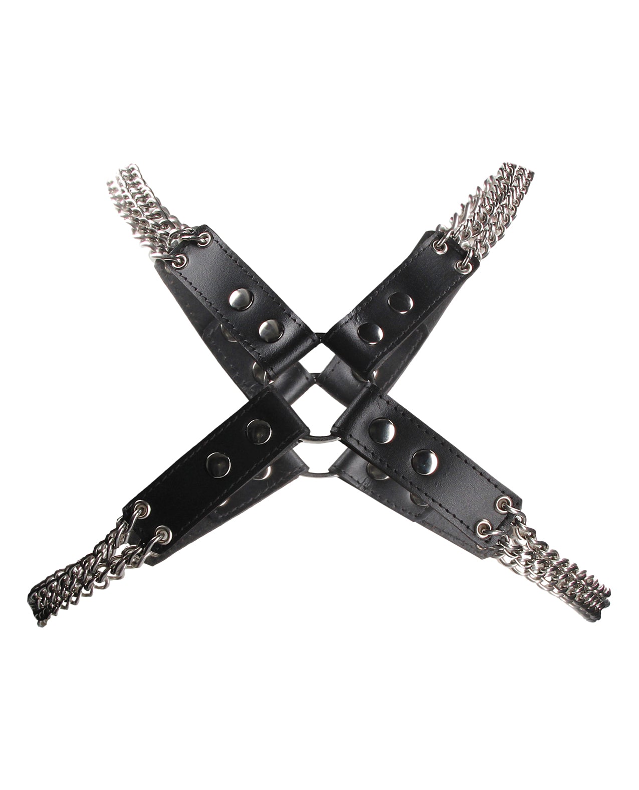 Shots Uomo Chain & Chain Harness - Black by Bondage & Fetish Toys