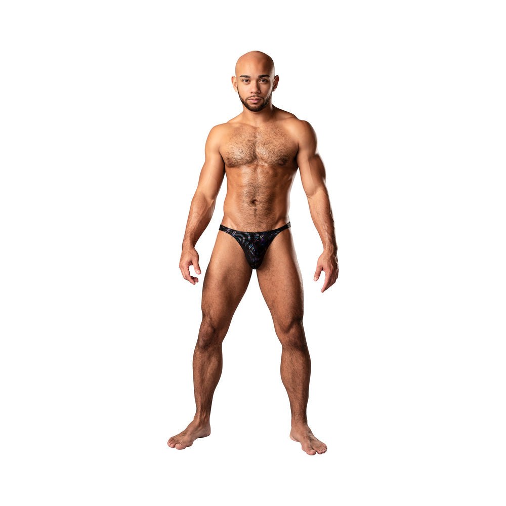 Male Power KaleiDickscope Bong Thong Black S/M by Apparel