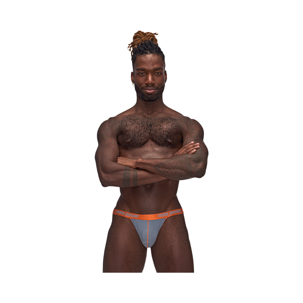 Male Power Casanova Uplift Jock Gray L/XL by Apparel