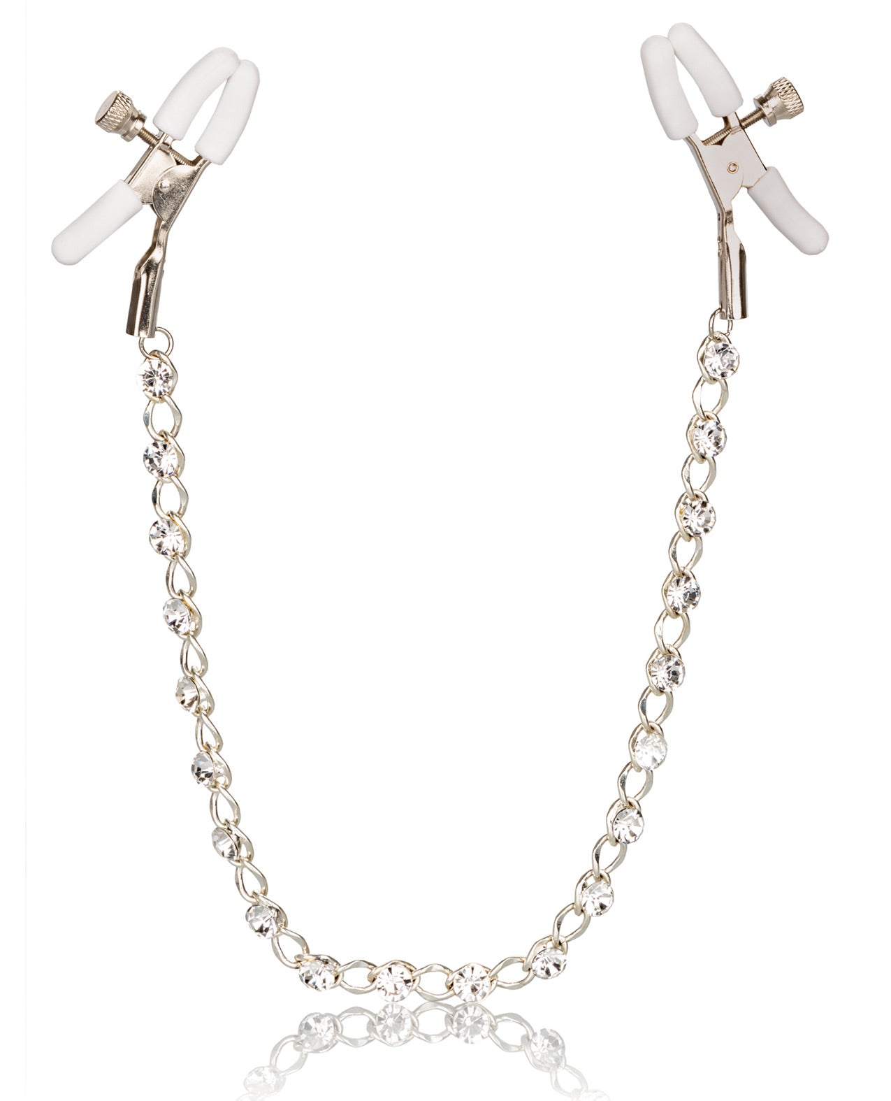 Nipple Play Crystal Chain Nipple Clamps by Bondage & Fetish Toys