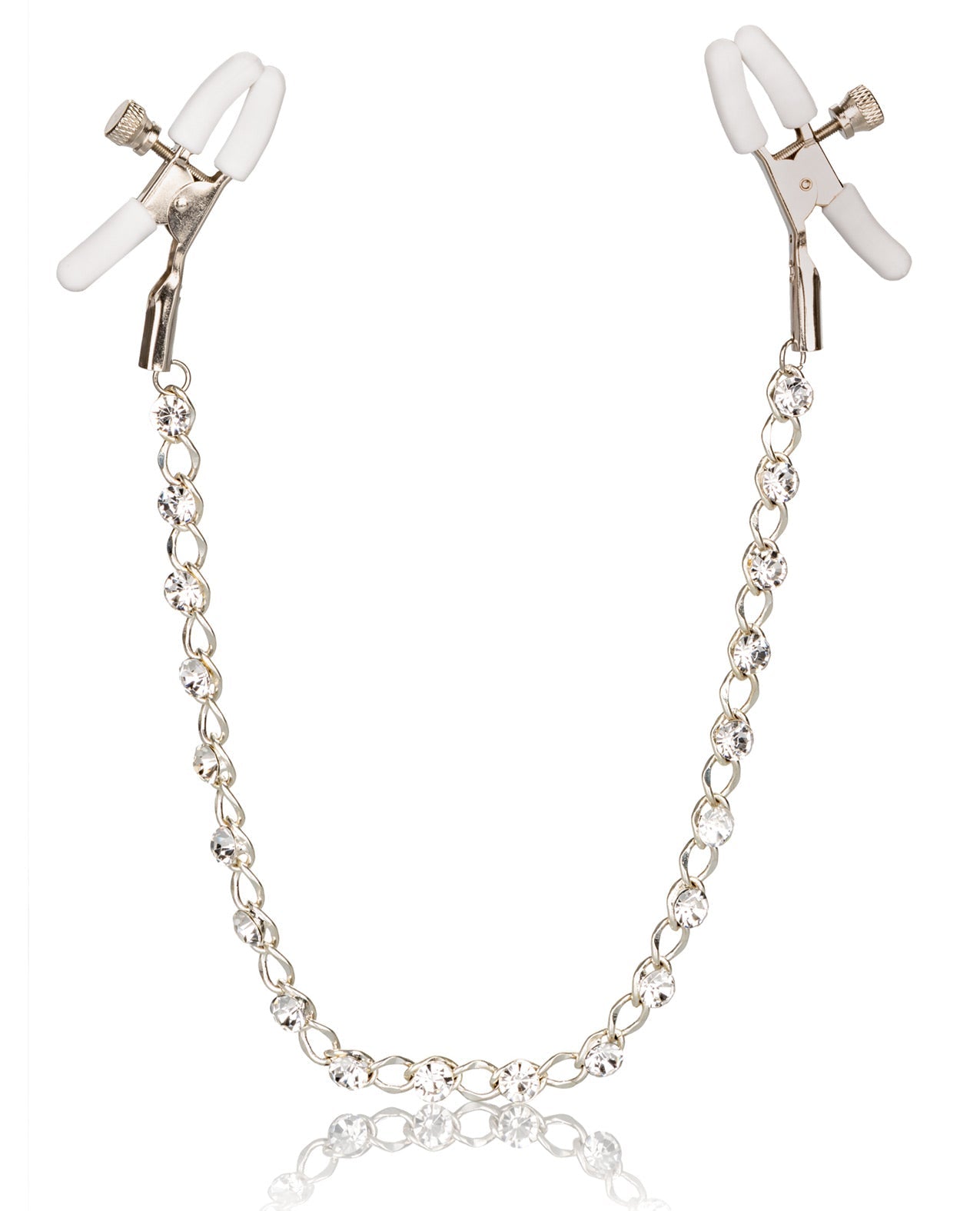 Nipple Play Crystal Chain Nipple Clamps by Bondage & Fetish Toys