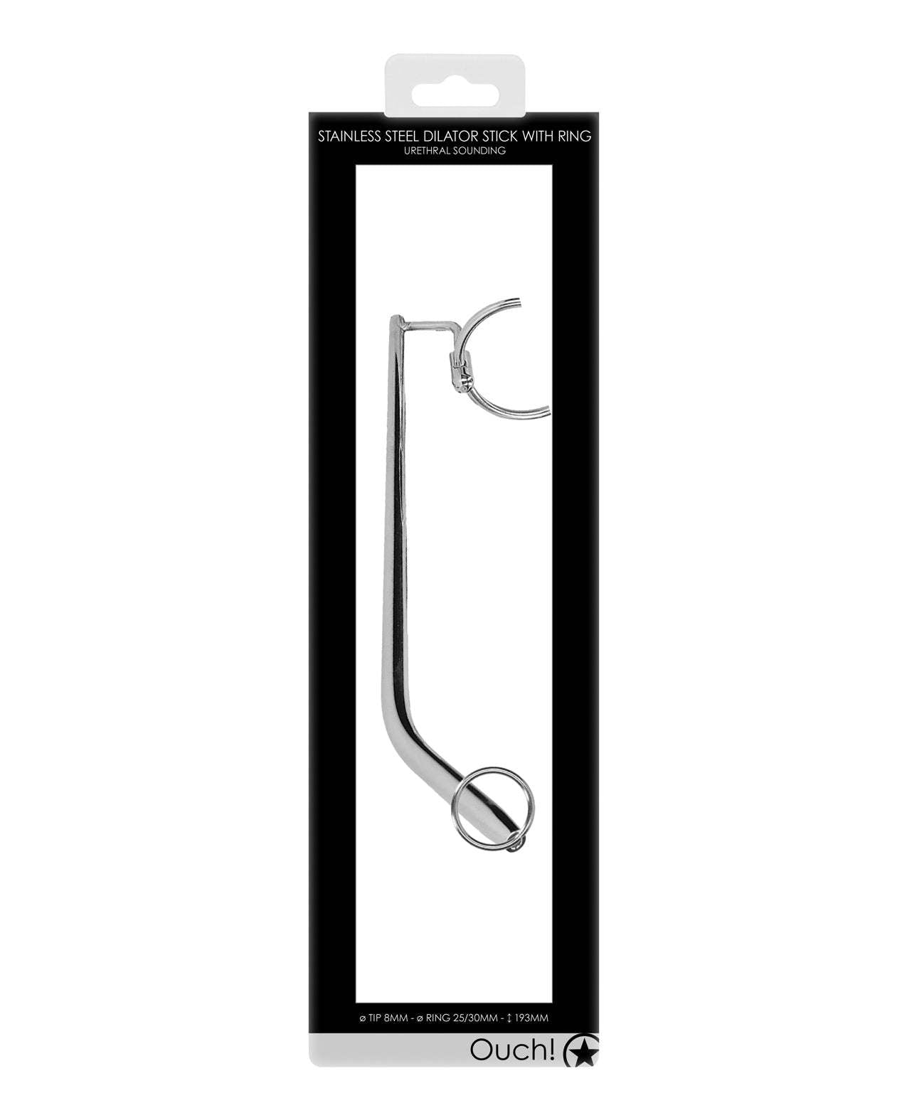 Shots Ouch Urethral Sounding Dilator Stick by Bondage & Fetish Toys