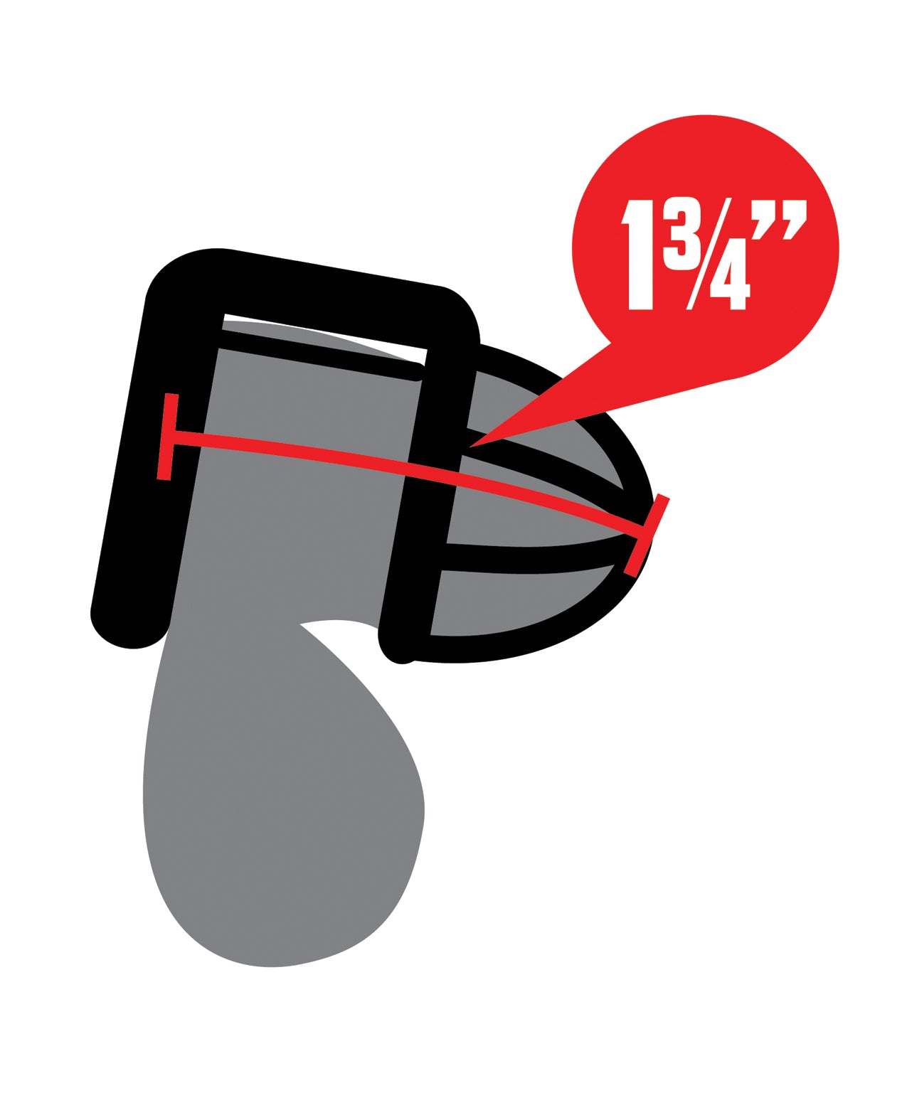 Lockmaster Stainless Steel Inverted Micro Chastity Cage w/Urethral Straw - Silver by Bondage & Fetish Toys