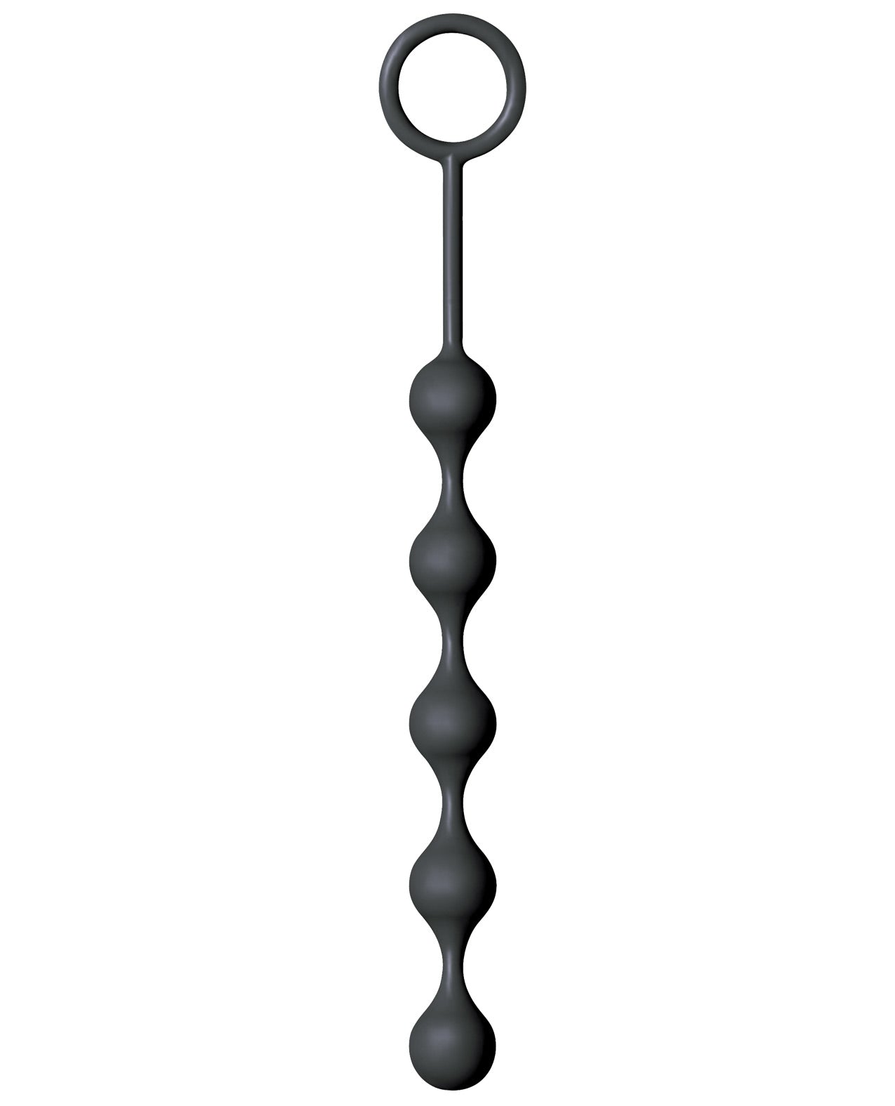 The 9's S Drops Silicone Anal Beads - Black by Anal Toys & Stimulators