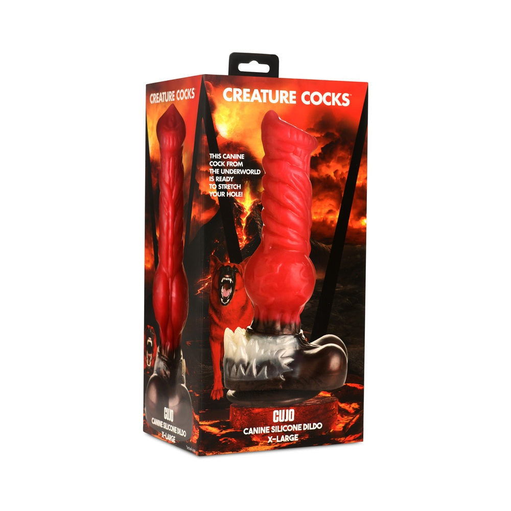 Creature Cocks Cujo Canine Silicone Dildo - Realistic Textured Pleasure Toy by Anal Toys & Stimulators