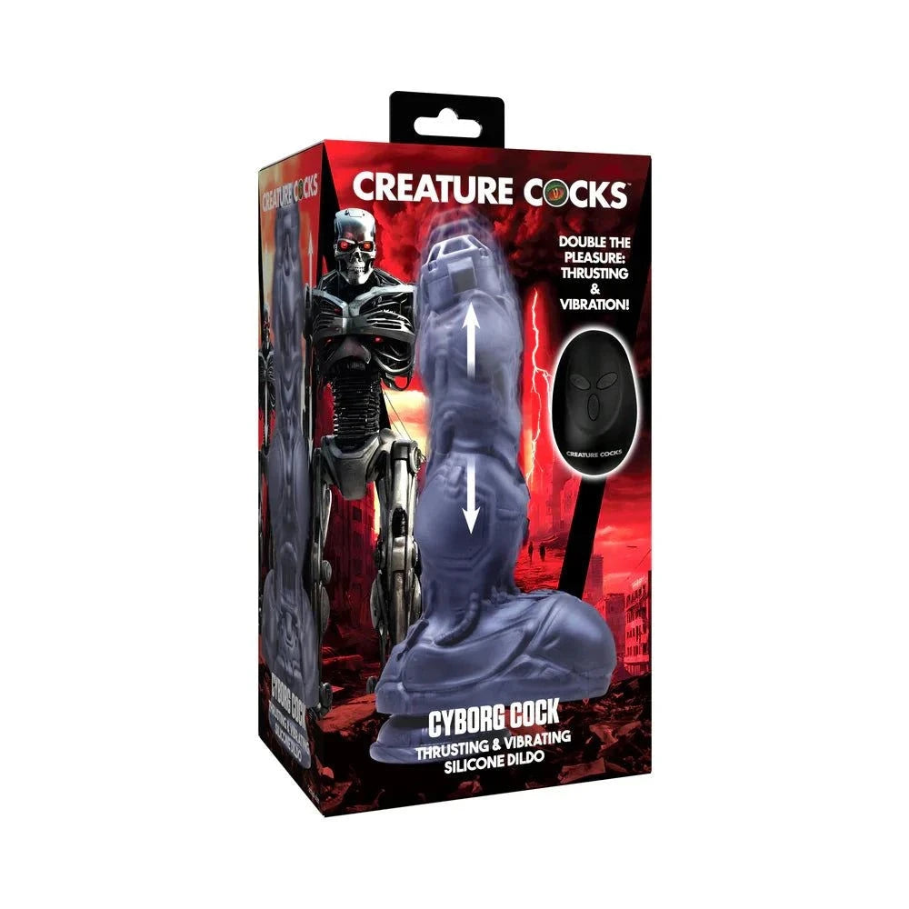 Creature Cocks Cyborg Thrusting Silicone Dildo by Anal Toys & Stimulators