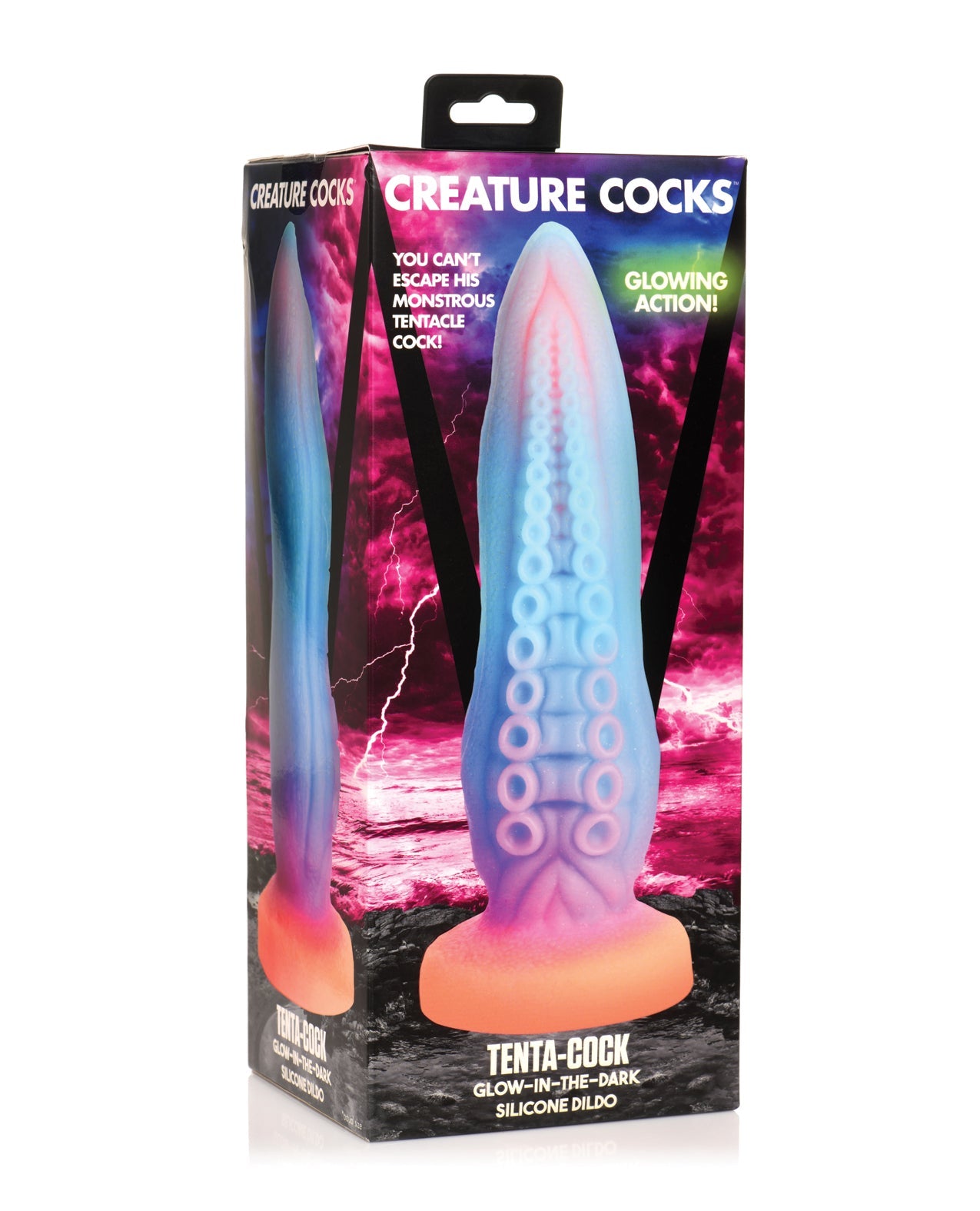 Creature Cocks Tenta-Cock Silicone Dildo - Glow in the Dark by Anal Toys & Stimulators
