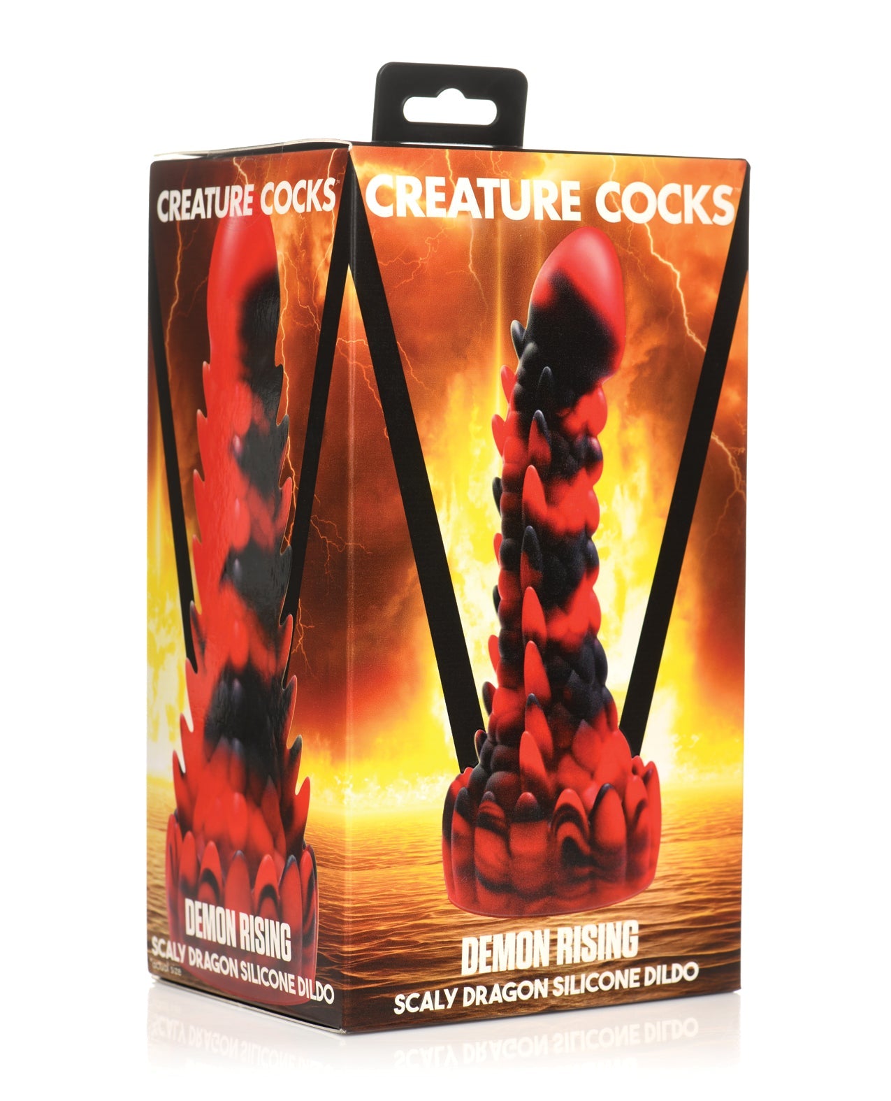 Creature Cocks Demon Rising Scaly Dragon Silicone Dildo by Anal Toys & Stimulators