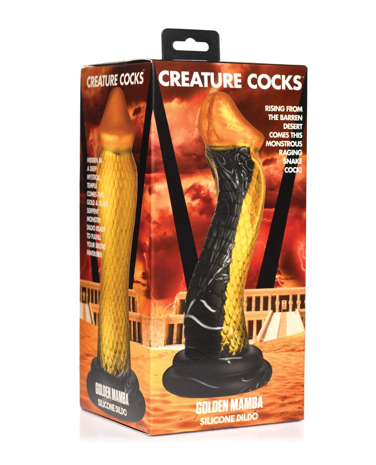 Creature Cocks Golden Mamba Silicone Dildo by Anal Toys & Stimulators