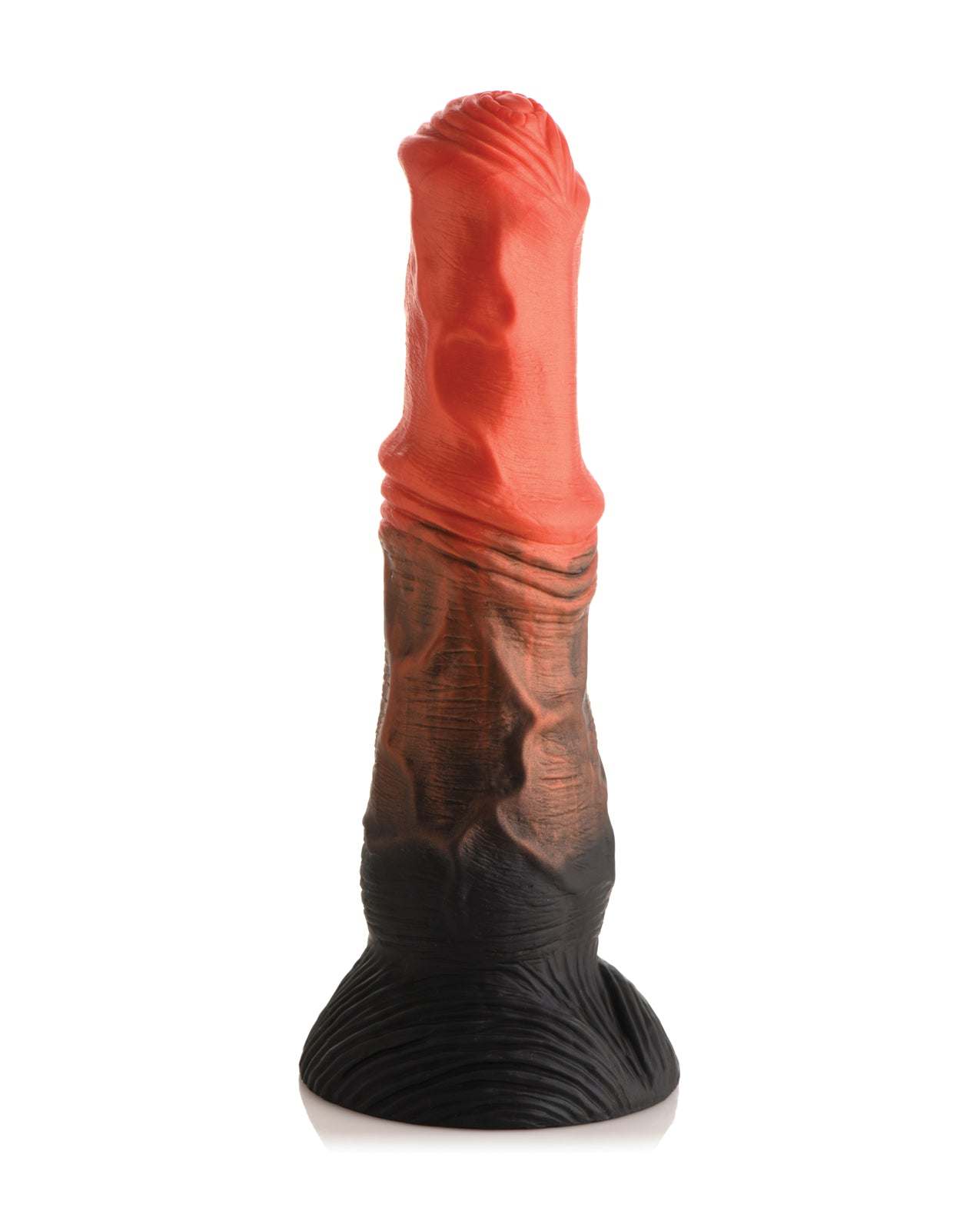 Multi color Creature Cocks Centaur silicone dildo with textured shaft and suction cup base